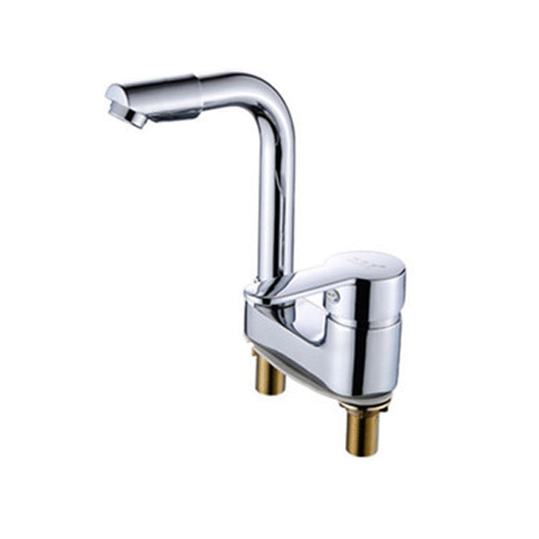 Kalsten | Chrome Round Washbasin Faucet with Swivel Spout for the Bathroom