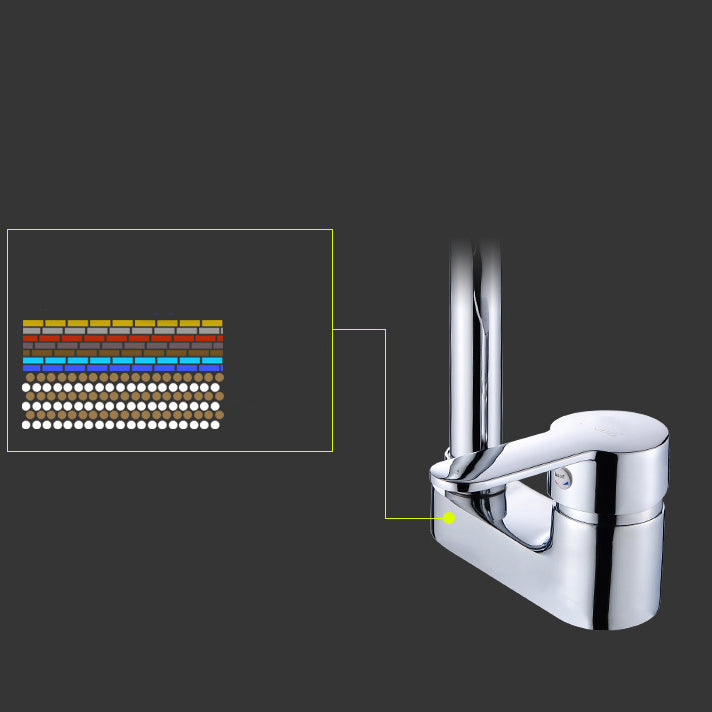 Kalsten | Chrome Round Washbasin Faucet with Swivel Spout for the Bathroom