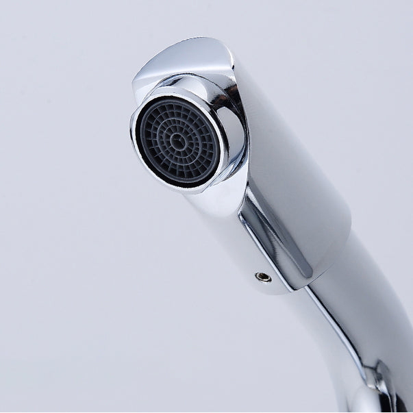Kalsten | Chrome Round Washbasin Faucet with Swivel Spout for the Bathroom