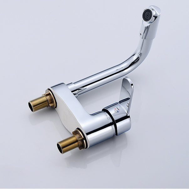 Kalsten | Chrome Round Washbasin Faucet with Swivel Spout for the Bathroom