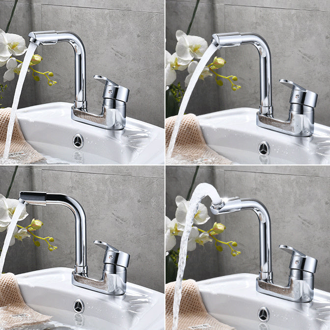 Kalsten | Chrome Round Washbasin Faucet with Swivel Spout for the Bathroom