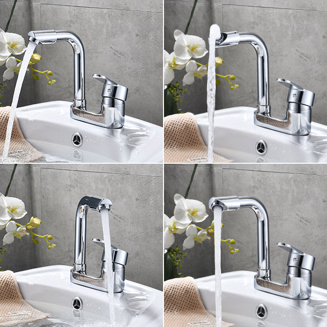 Kalsten | Chrome Round Washbasin Faucet with Swivel Spout for the Bathroom
