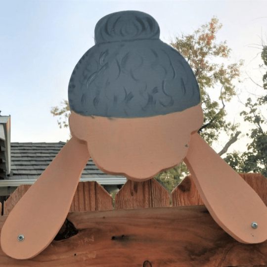 Kalsten | Fence Decoration Nosy Old Man and Lady Garden Yard Art