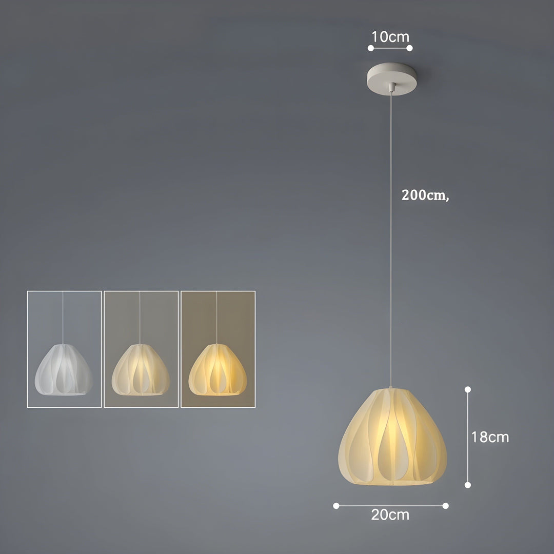 FloraBloom Light - Nordic 3D-printed flower as pendant lamp | Kalsten