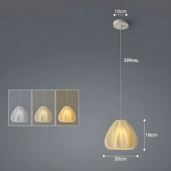 FloraBloom Light - Nordic 3D-printed flower as pendant lamp | Kalsten
