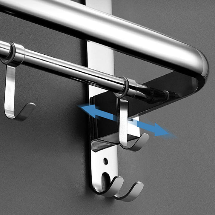 Kalsten | Modern Stainless Steel Towel Bar Bathroom Shelf Bathroom Accessories Set