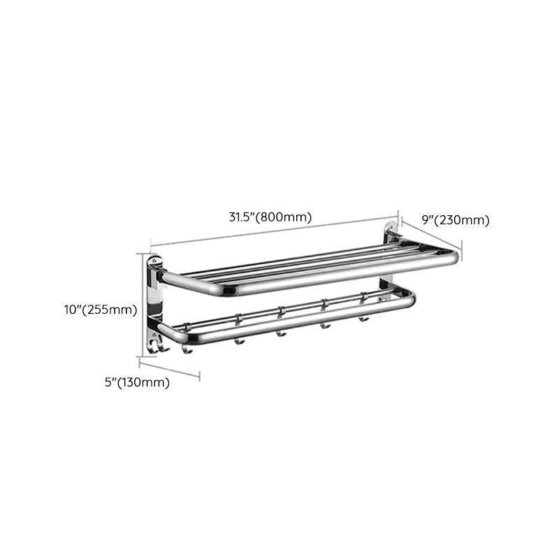 Kalsten | Modern Stainless Steel Towel Bar Bathroom Shelf Bathroom Accessories Set
