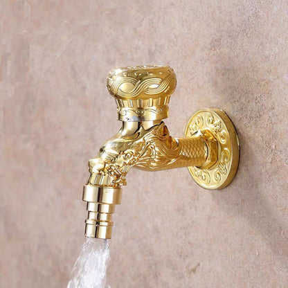 BowLift | Vintage Classic Basin Mixer Zinc Single Lever Dragon Engraving Wall Mounted Tap