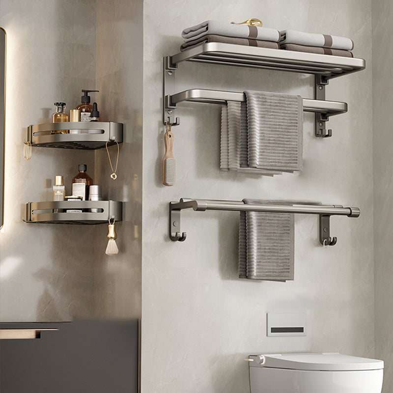 Kalsten | Modern Stainless Steel Bathroom Shelf Bathroom Accessories Set Towel Holder Bathroom Set