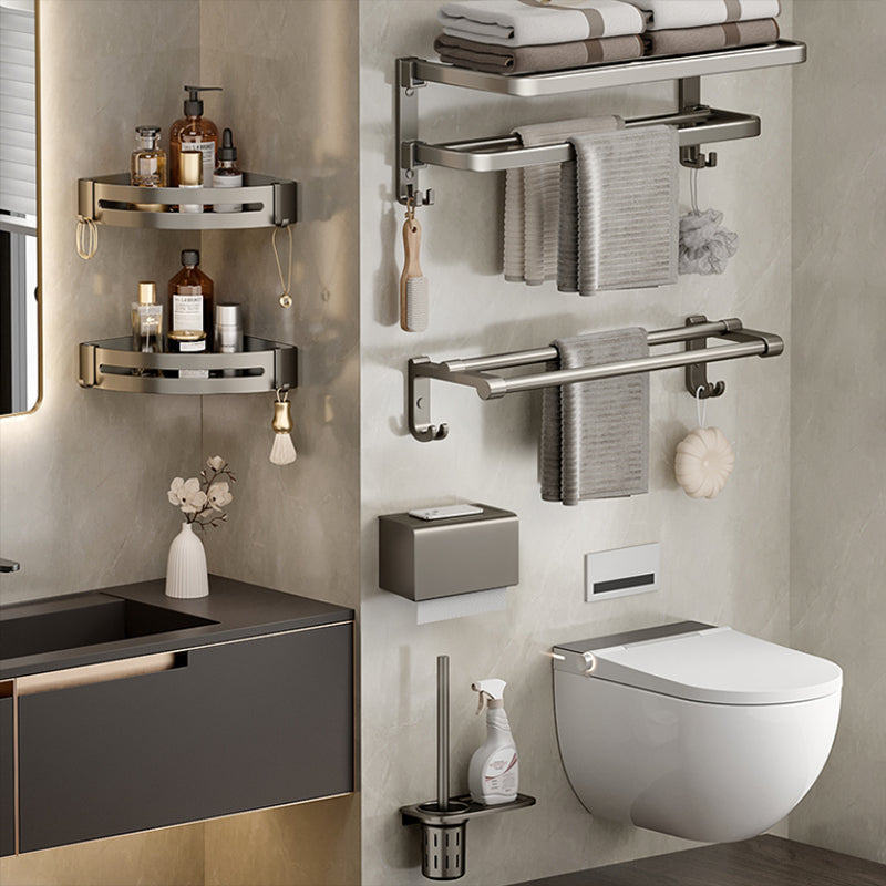Kalsten | Modern Stainless Steel Bathroom Shelf Bathroom Accessories Set Towel Holder Bathroom Set