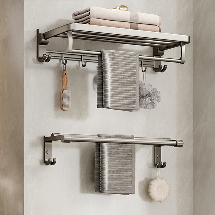Kalsten | Modern Stainless Steel Bathroom Shelf Bathroom Accessories Set Towel Holder Bathroom Set