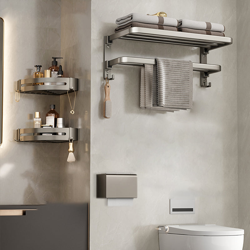 Kalsten | Modern Stainless Steel Bathroom Shelf Bathroom Accessories Set Towel Holder Bathroom Set
