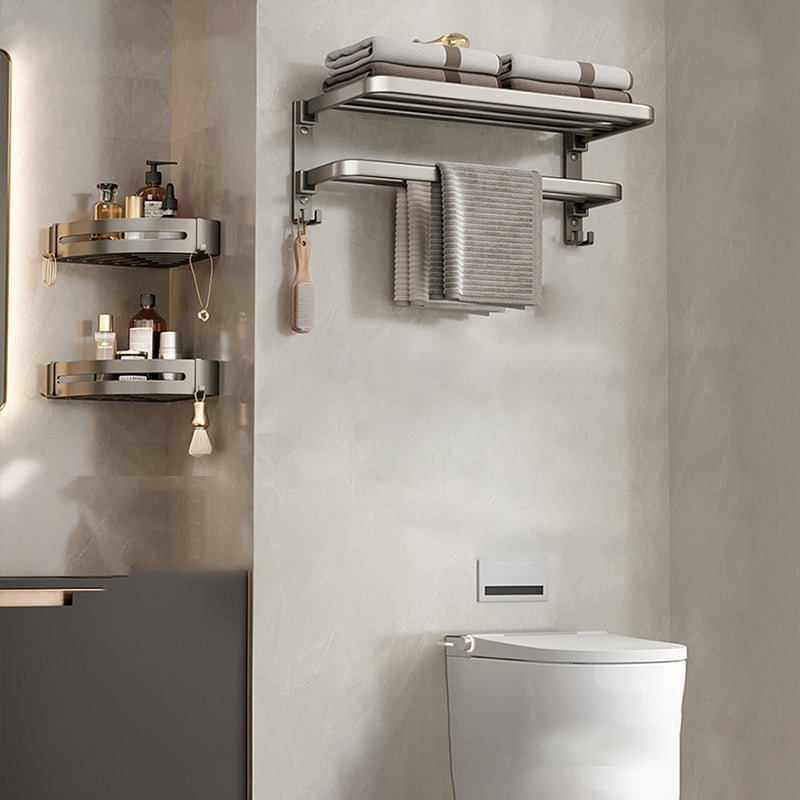 Kalsten | Modern Stainless Steel Bathroom Shelf Bathroom Accessories Set Towel Holder Bathroom Set