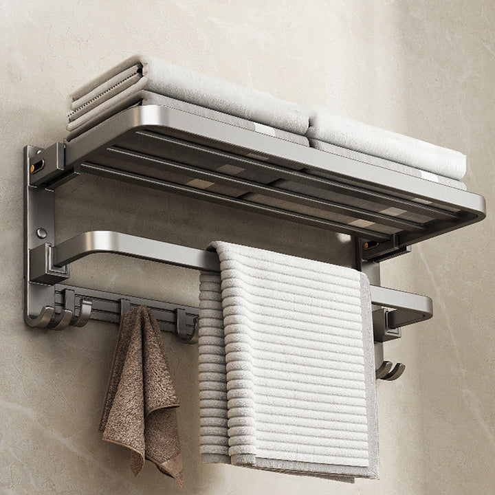 Kalsten | Modern Stainless Steel Bathroom Shelf Bathroom Accessories Set Towel Holder Bathroom Set