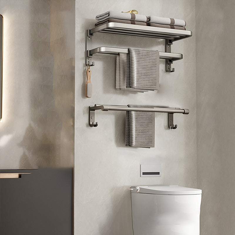 Kalsten | Modern Stainless Steel Bathroom Shelf Bathroom Accessories Set Towel Holder Bathroom Set
