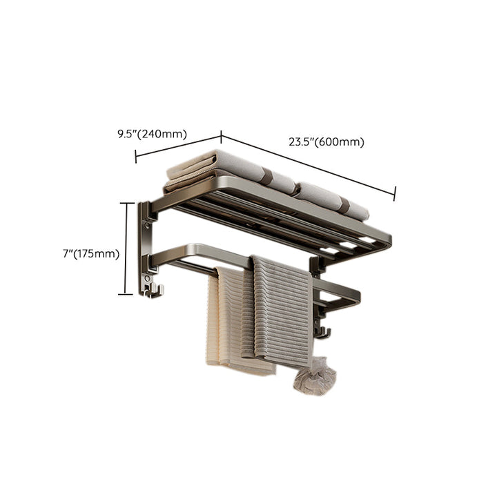 Kalsten | Modern Stainless Steel Bathroom Shelf Bathroom Accessories Set Towel Holder Bathroom Set