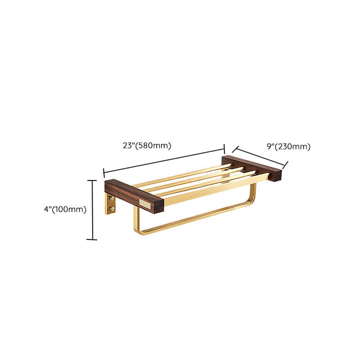 Kalsten | Modern Gold Bathroom Accessory Set Bathroom Shelf Paper Holder Bathroom Accessory Set