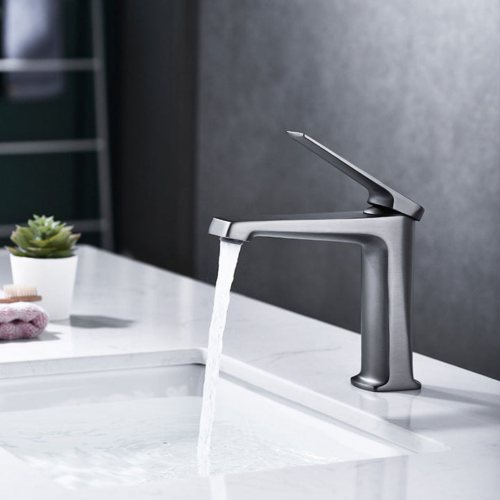 Kalsten | Modern centerset bathroom faucet Solid color copper faucet for the bathroom