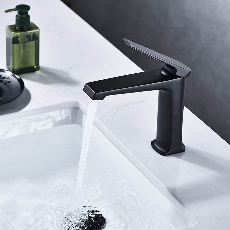 Kalsten | Modern centerset bathroom faucet Solid color copper faucet for the bathroom
