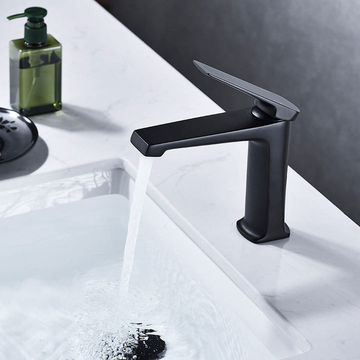 Kalsten | Modern centerset bathroom faucet Solid color copper faucet for the bathroom