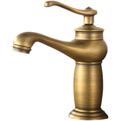 BowLift | Low arch country vessel faucet single lever brass faucet for bathroom