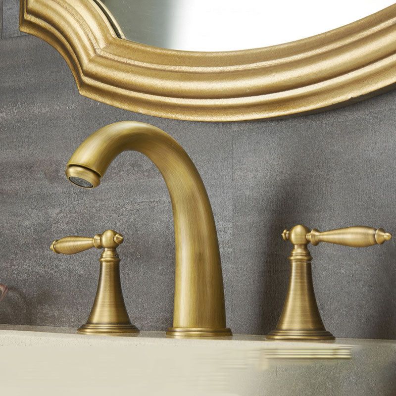 Kalsten | Modern widespread sink faucet Simple bathroom double handle faucet with lever handle