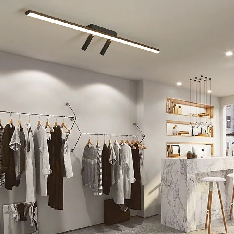 Ceiling Light Metal Linear 31.5 in Adjustable Spot Living Room Modern LED Fixture Minimalist Indoor Lighting | Kalsten