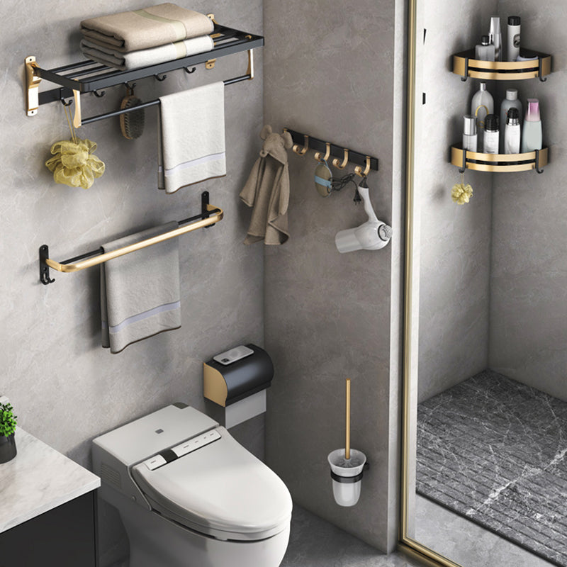 Kalsten | Black & Brass Bathroom Set Modern Style Bathroom Accessories As Individual Piece Or As Set