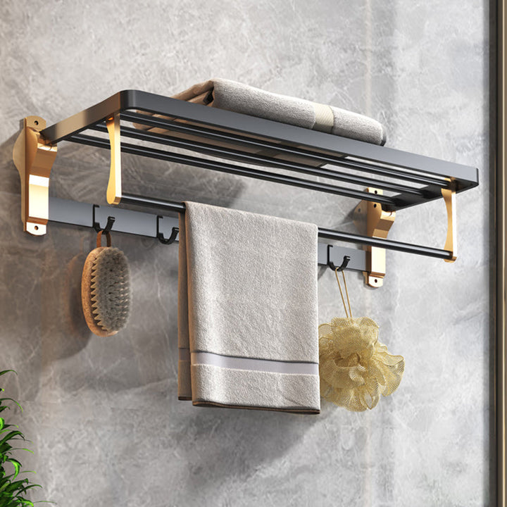 Kalsten | Black & Brass Bathroom Set Modern Style Bathroom Accessories As Individual Piece Or As Set