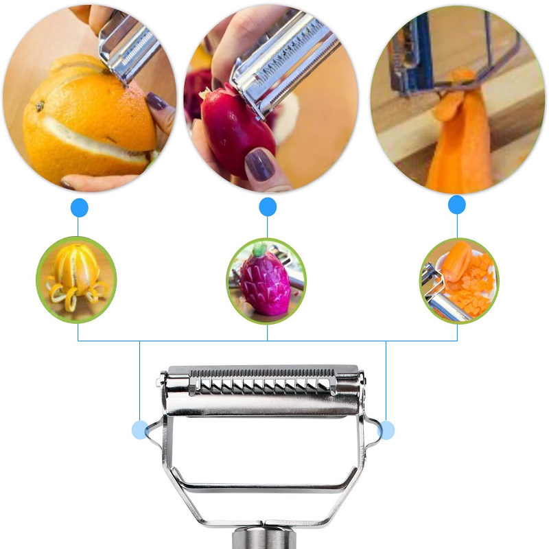 Kalsten | Stainless Steel Multifunctional Vegetable Peeler