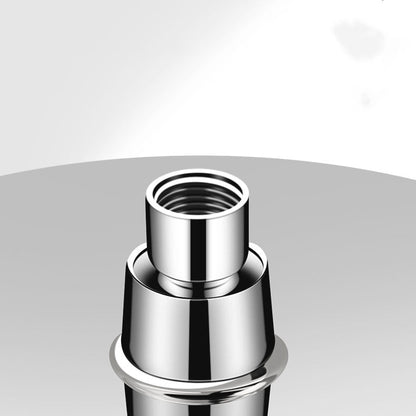 Round, Fixed High-Flow Shower Head with Air Injection, Wall Mounted