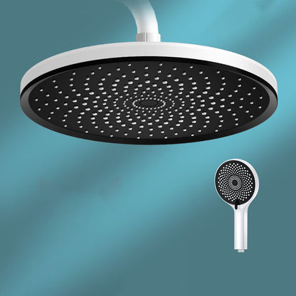 Round, Fixed High-Flow Shower Head with Air Injection, Wall Mounted