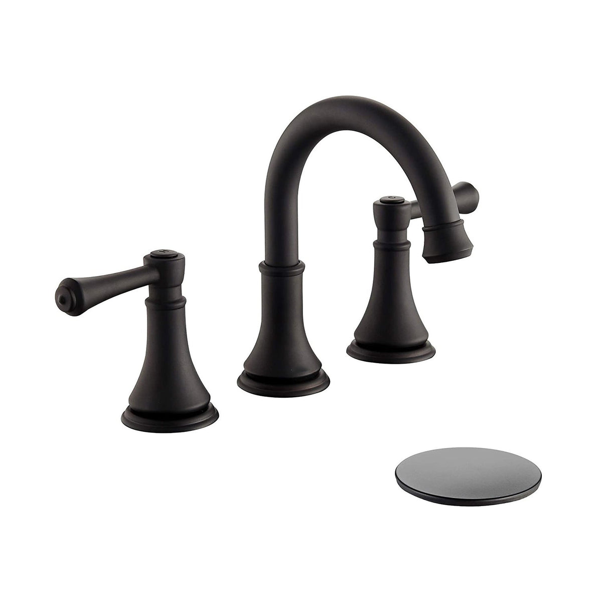 BowLift | Modern Sink Faucet Widespread Faucet with 2 Handles and 3 Holes