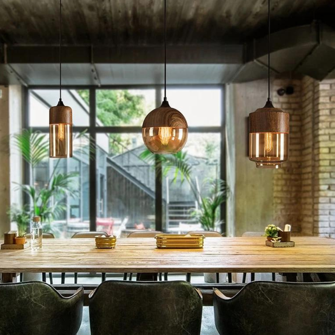 Stylish Scandinavian Wooden Ceiling Lamp - NordLuna | Kalsten