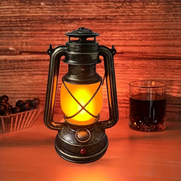 RetroGlow Lantern – Vintage LED Lantern with Flame Light Effect | Kalsten