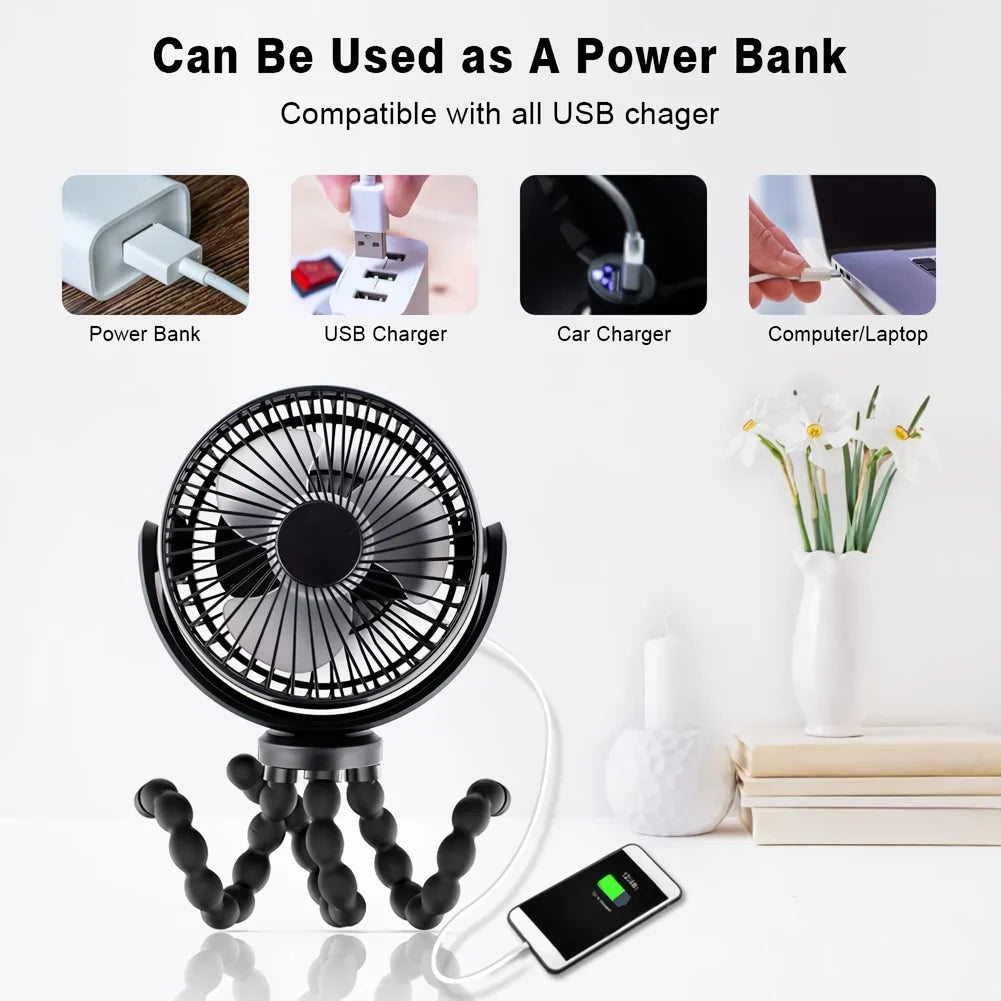 Compact Octopus Mini Fan | Kalsten