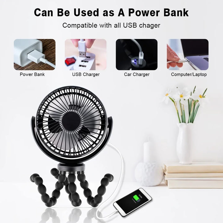 Compact Octopus Mini Fan | Kalsten