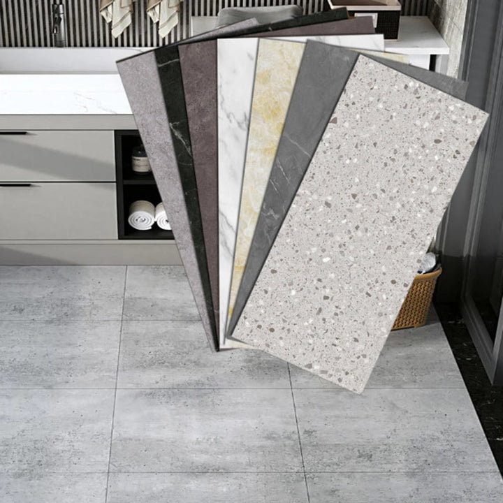Kalsten | Peel and Stick Vinyl Floor Low Gloss Vinyl Floor with Marble Look