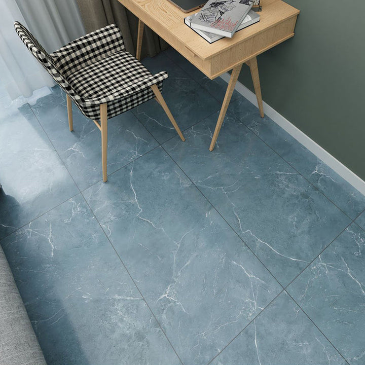 Kalsten | Peel and Stick Vinyl Floor Low Gloss Vinyl Floor with Marble Look
