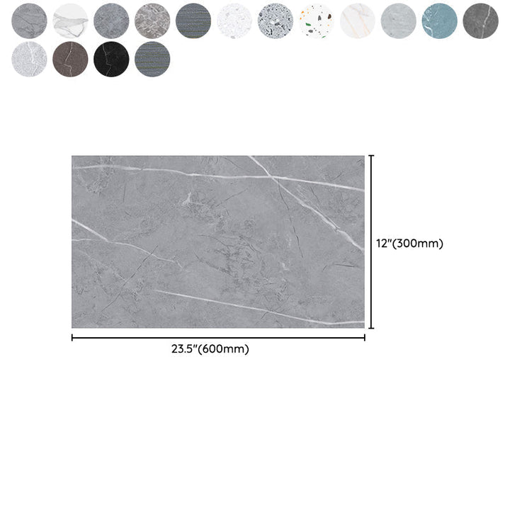 Kalsten | Peel and Stick Vinyl Floor Low Gloss Vinyl Floor with Marble Look