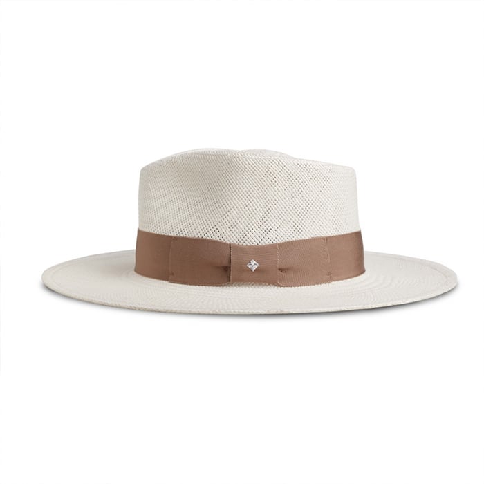 The Modern Classic Straw Hat in White | Kalsten