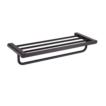BowLift | 5-piece modern bathroom accessory set made of stainless steel with towel rail/robe hooks/toilet paper holder