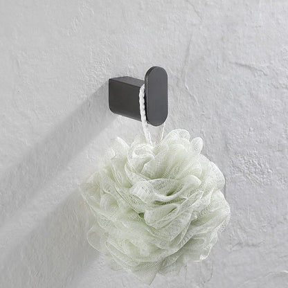 BowLift | 5-piece modern bathroom accessory set made of stainless steel with towel rail/robe hooks/toilet paper holder
