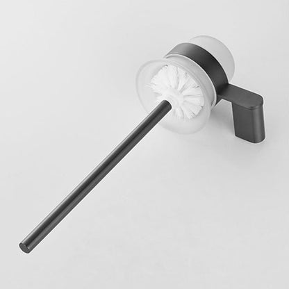 BowLift | 5-piece modern bathroom accessory set made of stainless steel with towel rail/robe hooks/toilet paper holder