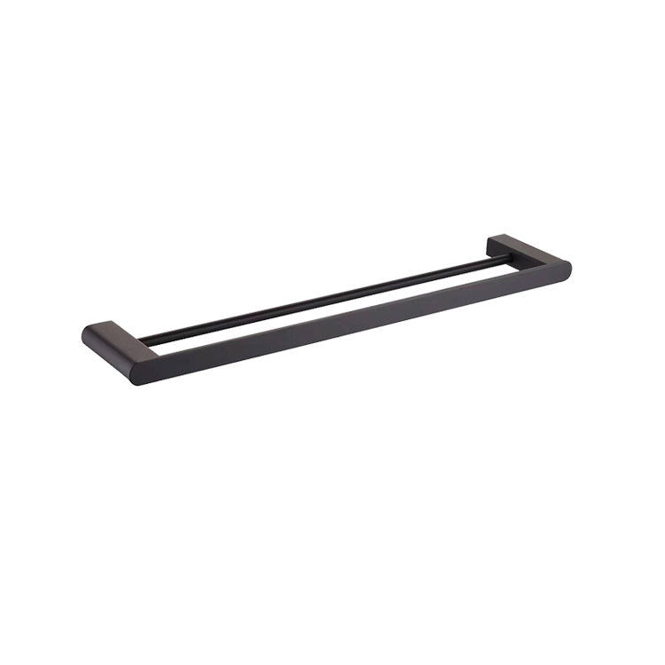 BowLift | 5-piece modern bathroom accessory set made of stainless steel with towel rail/robe hooks/toilet paper holder