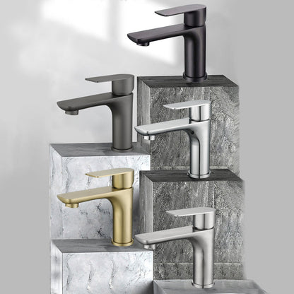 Modern Copper Single-Handle Low Arc Vessel Faucet for Home