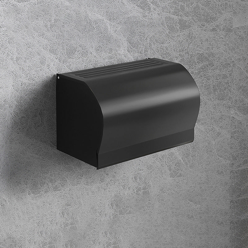Kalsten | Modern Matte Black Bathroom Accessory Set with Bath Shelf/Towel Hooks/Towel Bar