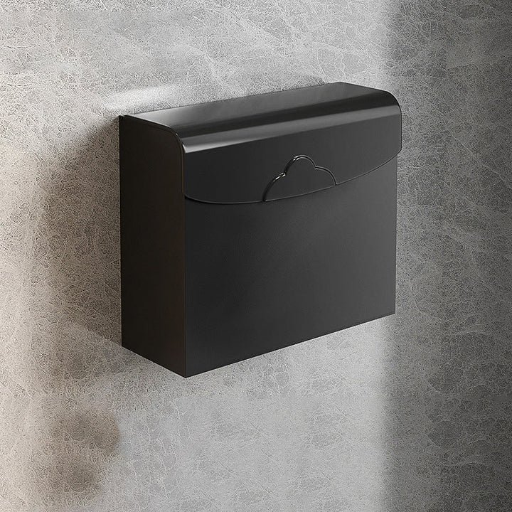 Kalsten | Modern Matte Black Bathroom Accessory Set with Bath Shelf/Towel Hooks/Towel Bar