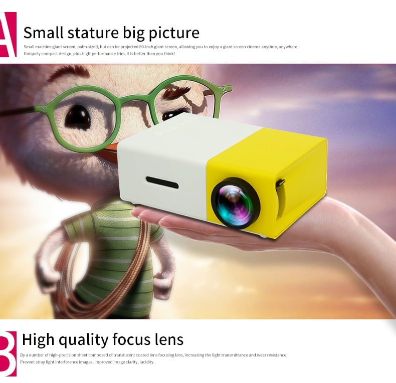 Mini Projector Experience Your Movies Anywhere | Kalsten