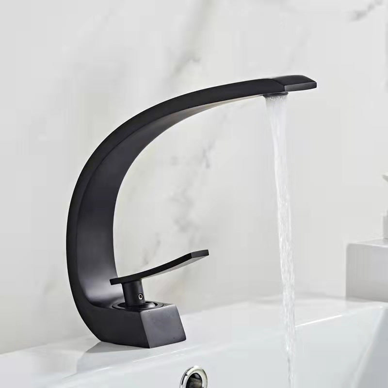 BowLift | 17 cm High Basin Faucet Luxury 1 Hole Basin Faucet Cubic Bathroom Faucet